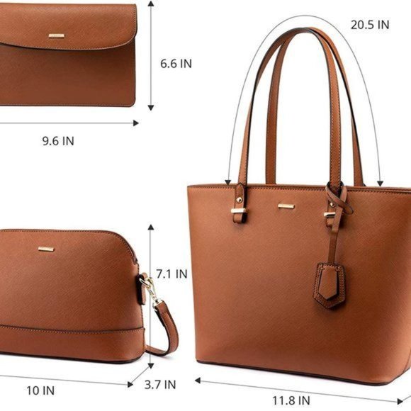 New  3pcs Purse Set   Handbags for Women Shoulder Bags Tote Satchel - Picture 5 of 12